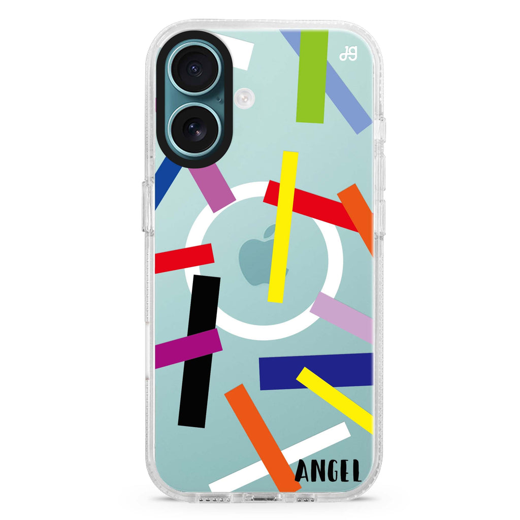 Abstract Art Magsafe 兼容水晶透明保護殼