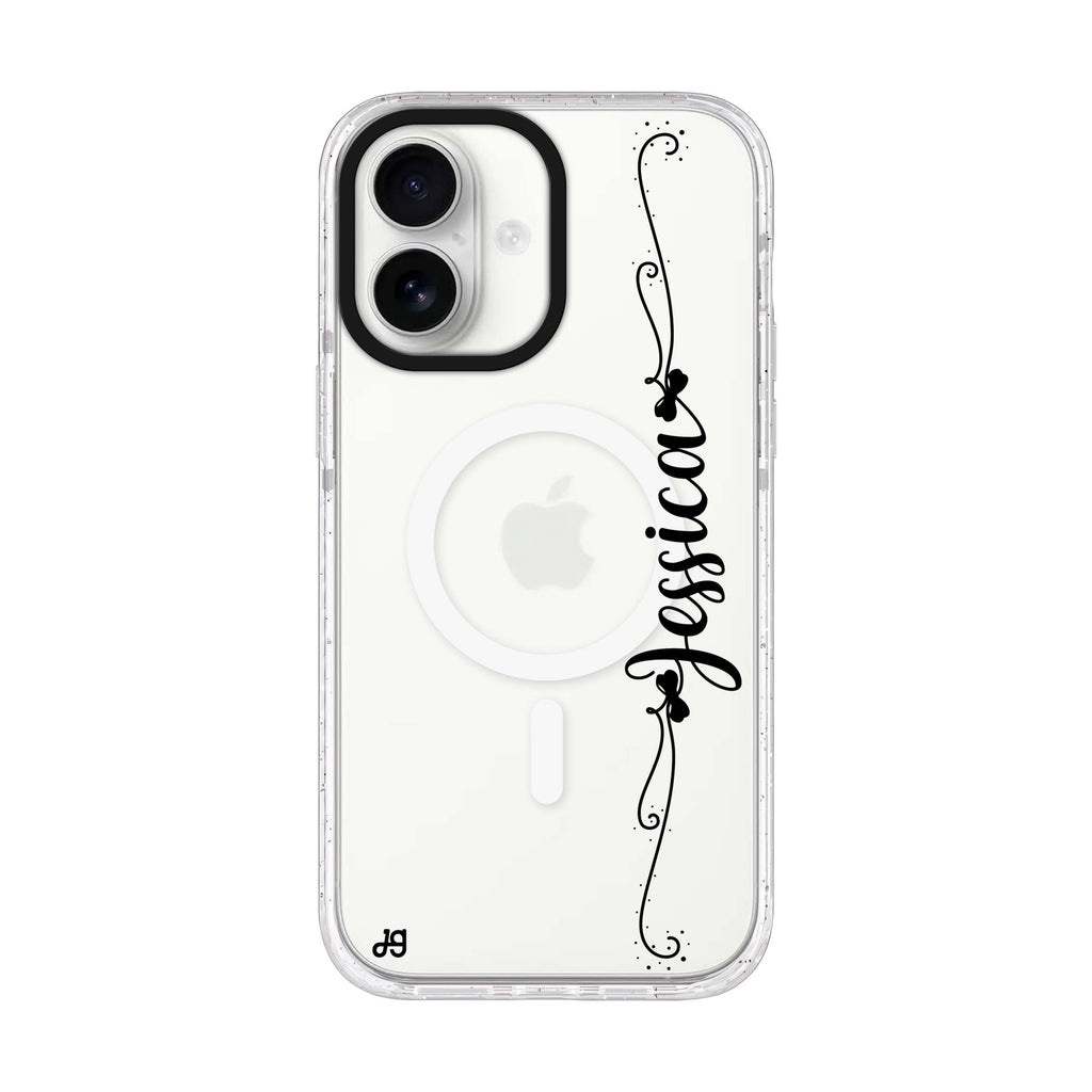 Custom iPhone 17 水晶透明保護殼正面展示