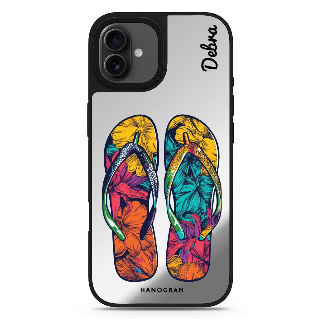 Beach Walkers iPhone 17 夏日海灘鏡面手機殼 主圖設計