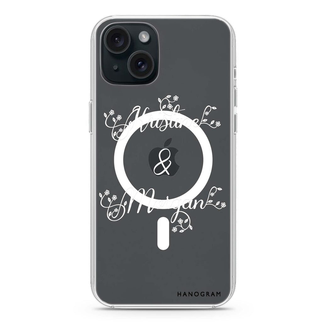Natural & Us iPhone 15 Plus Magsafe 兼容水晶透明保護殼