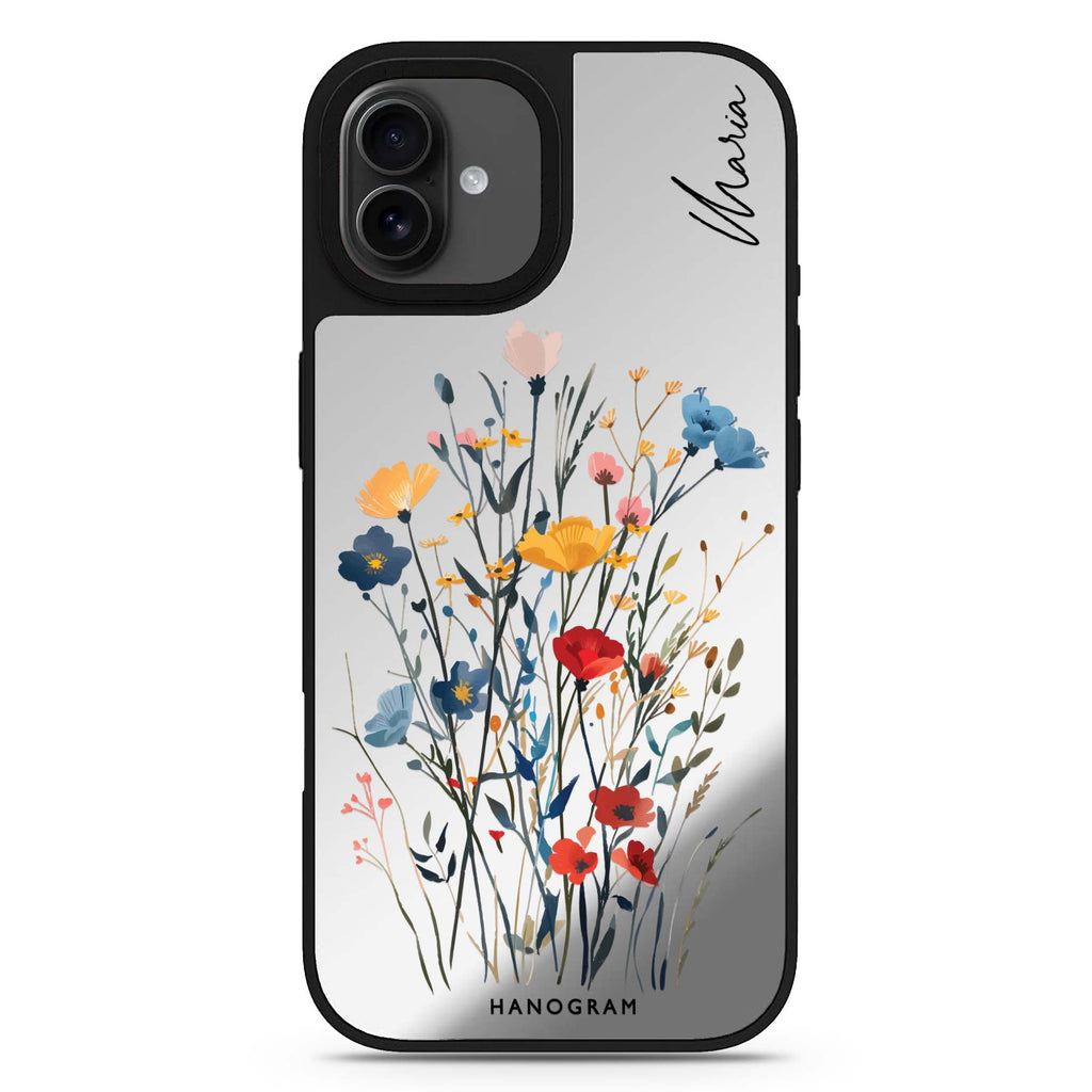 Garden Grace 款式2 iPhone 17 花卉鏡面手機殼 主圖設計