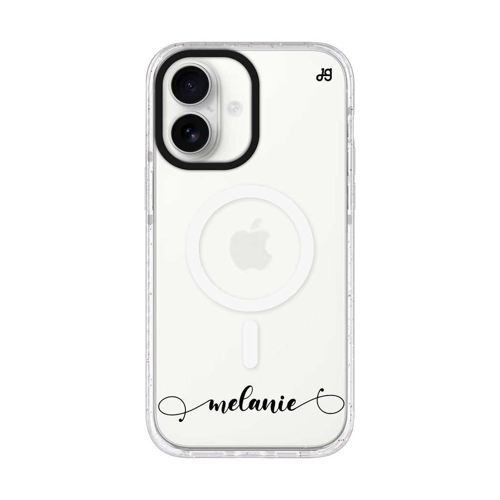 Custom iPhone 17 水晶透明保護殼正面展示
