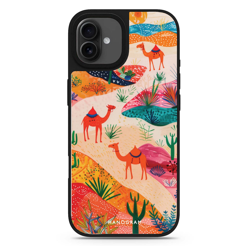 Sand Dunes Safari iPhone 17 夏日海灘鏡面手機殼 主圖設計