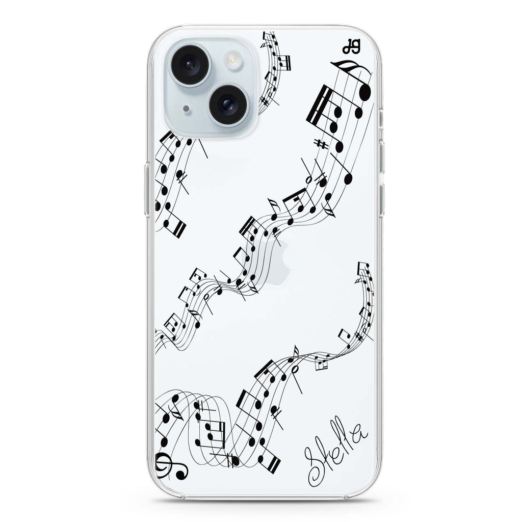Music iPhone 15 水晶透明保護殼