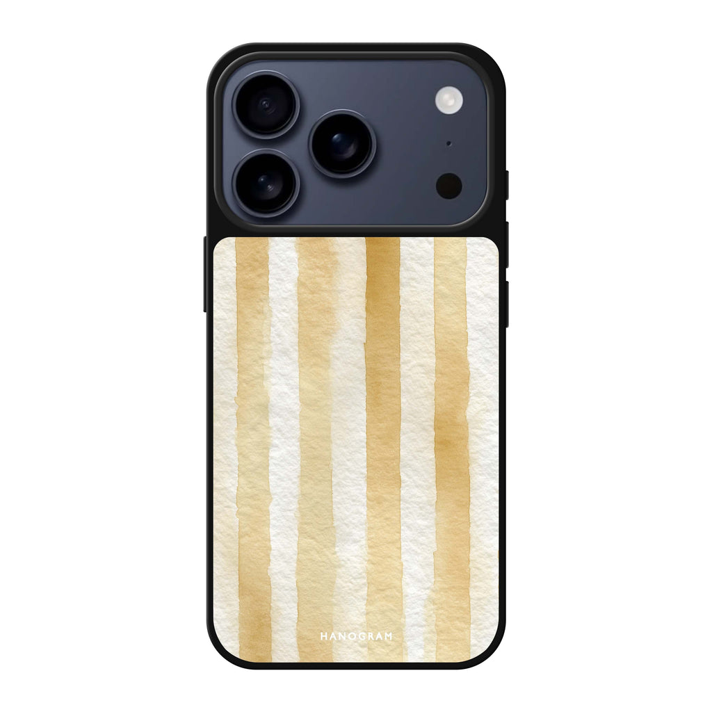 Sandscript Stripes 圖案 iPhone 17 Pro Max 鏡面手機殼主圖