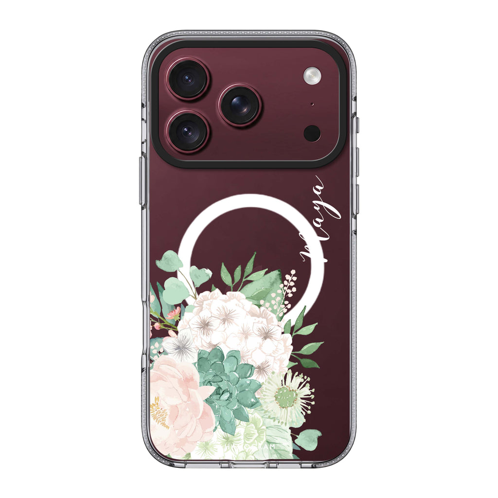 Vintage Flowers 水晶透明保護殼