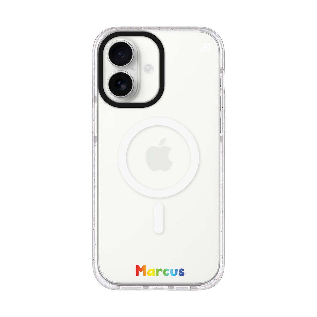 Custom iPhone 17 水晶透明保護殼正面展示