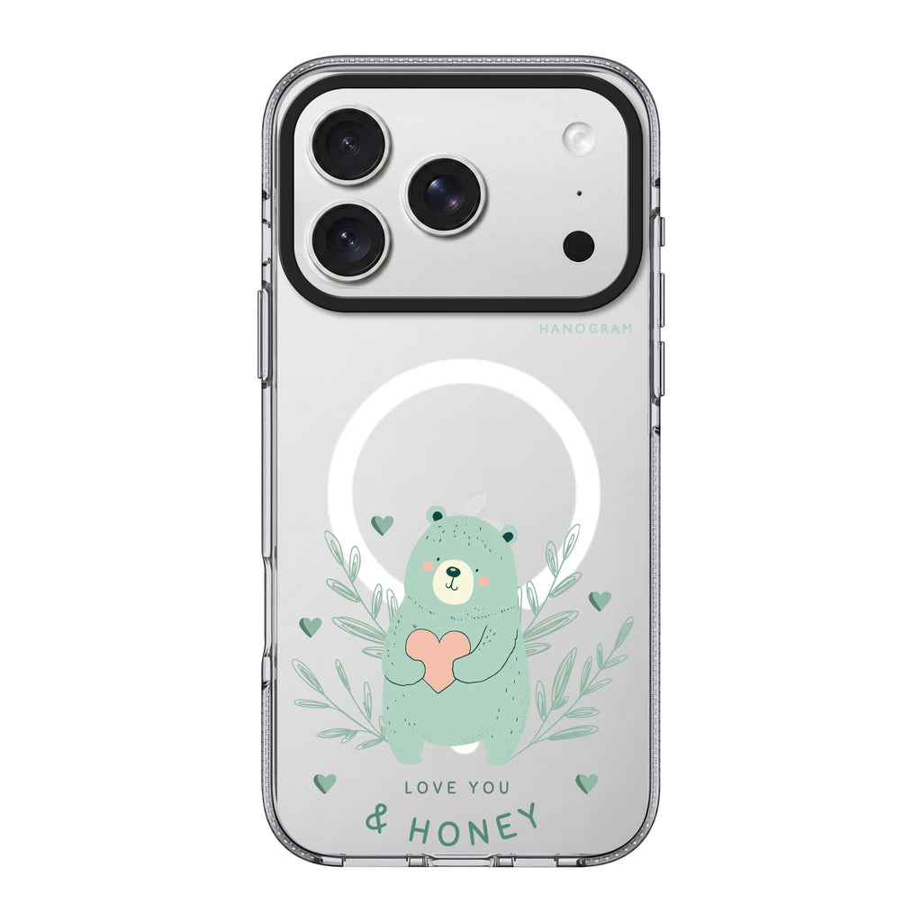 Honey Bear 水晶透明保護殼