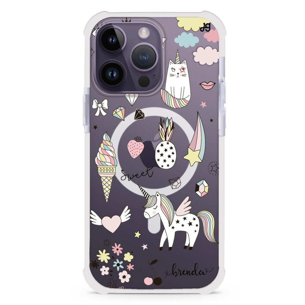 My lovely Cartoon iPhone Magsafe 兼容超強防摔保護殼