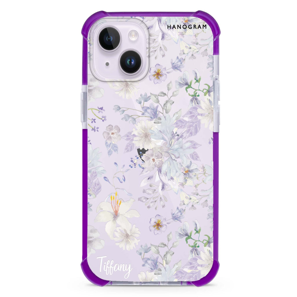 Serene Flowers Pattern 超強防摔保護殼