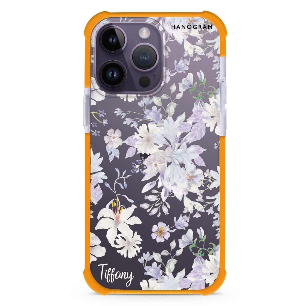 Serene Flowers Pattern 超強防摔保護殼