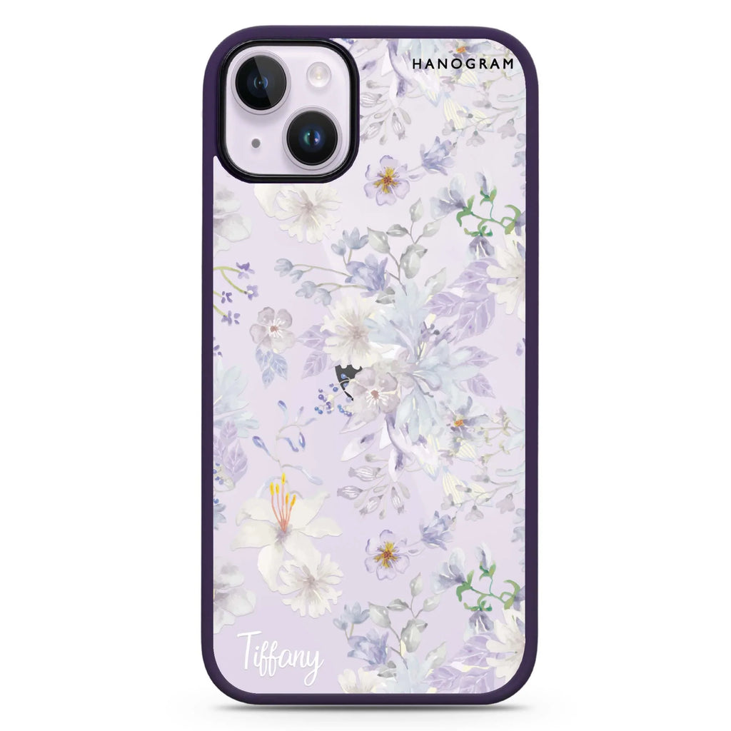 Serene Flowers Pattern iPhone 15 Plus 防衝擊保護殼