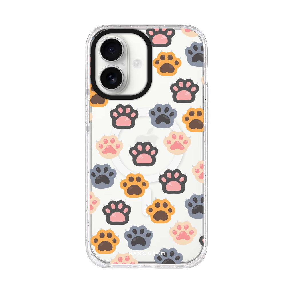 Paws & Pads iPhone 17 水晶透明保護殼正面展示