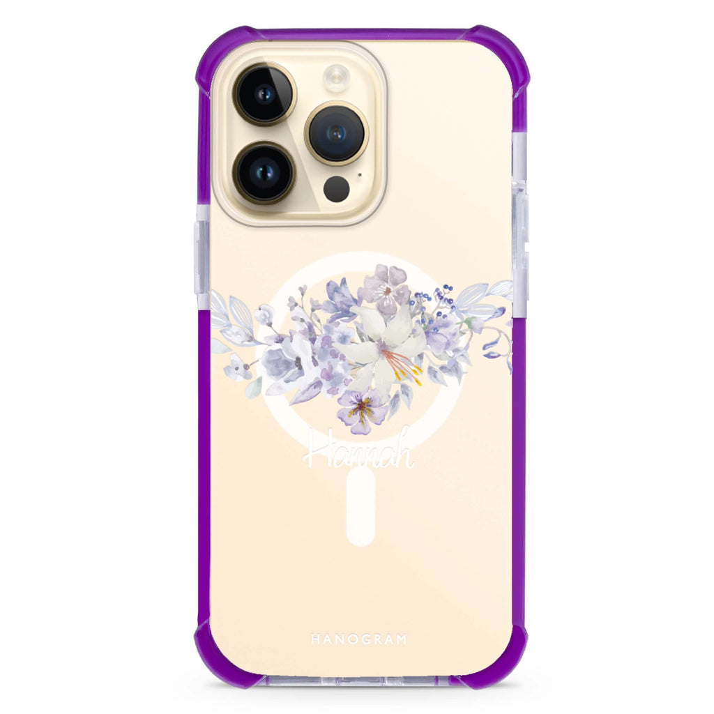 Serene Flowers & Me iPhone Magsafe 兼容超強防摔保護殼