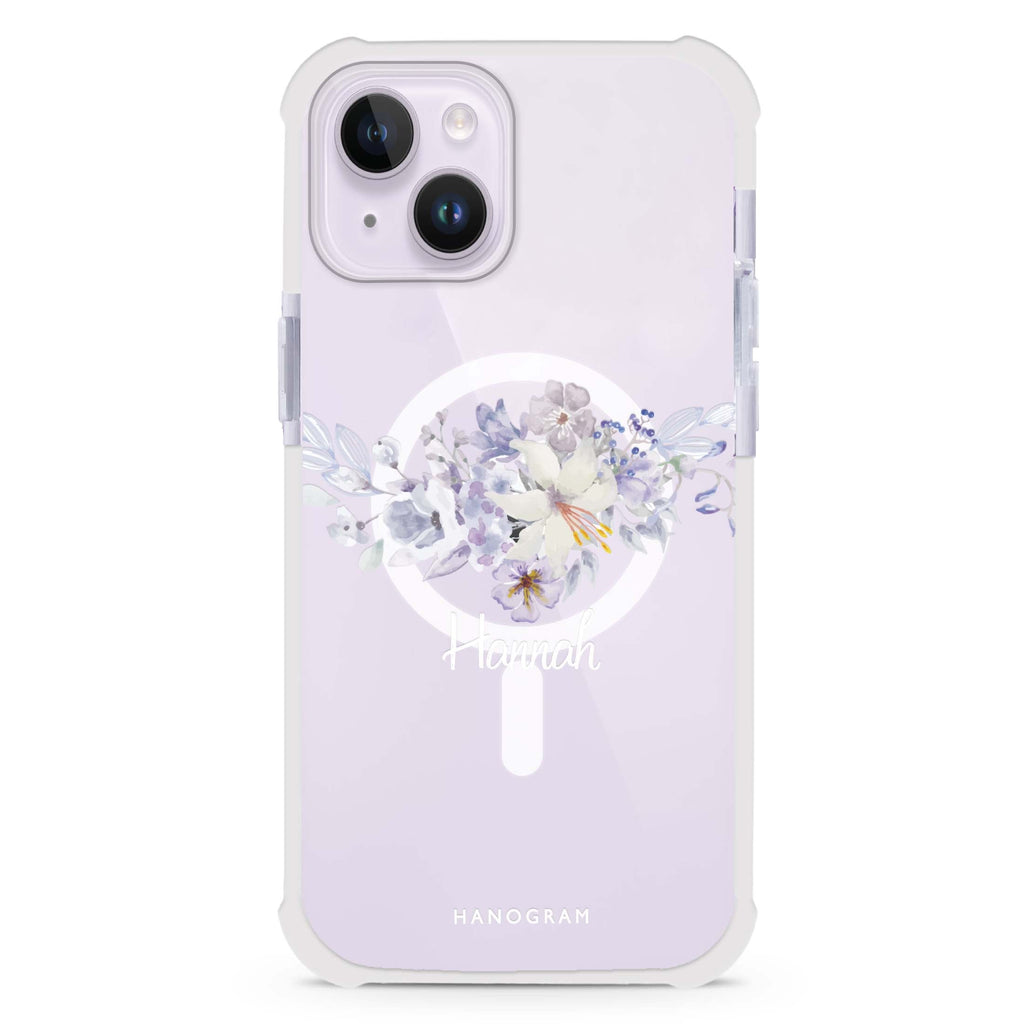 Serene Flowers & Me iPhone 15 Plus Magsafe 兼容超強防摔保護殼