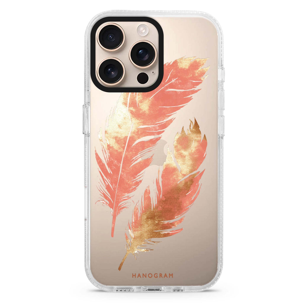 Golden Feathers 水晶透明保護殼
