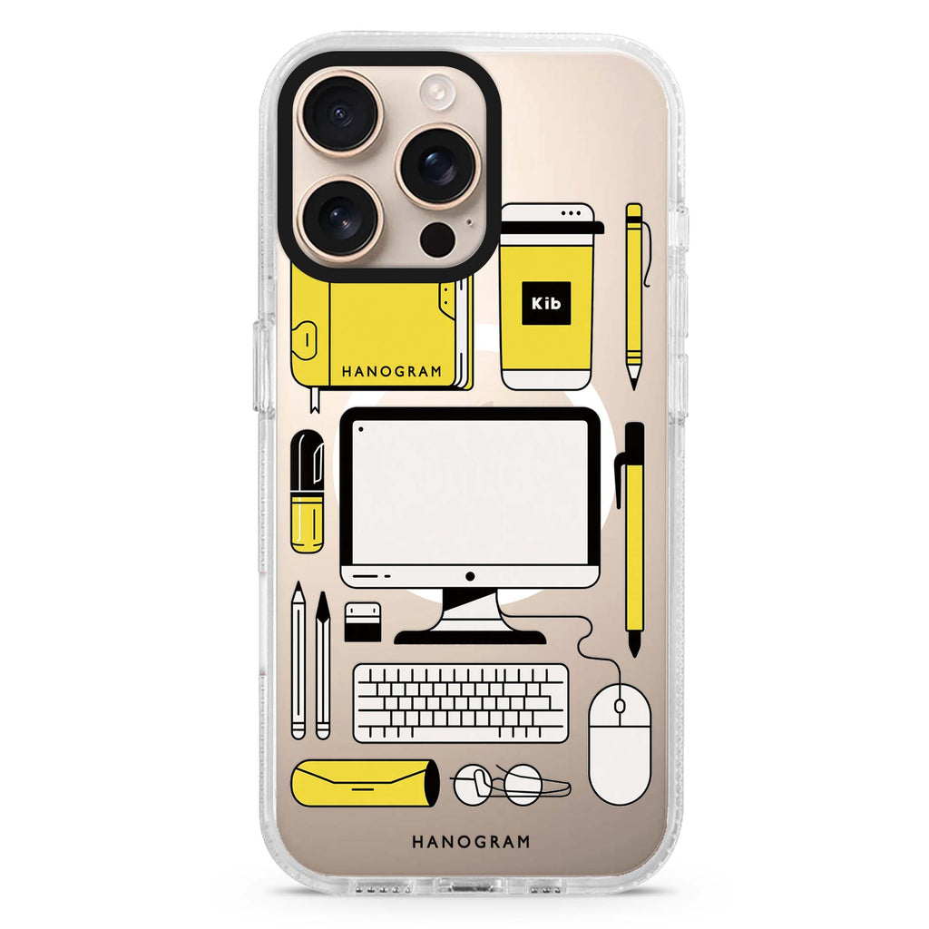 The Yellow Desk Club Magsafe 兼容水晶透明保護殼