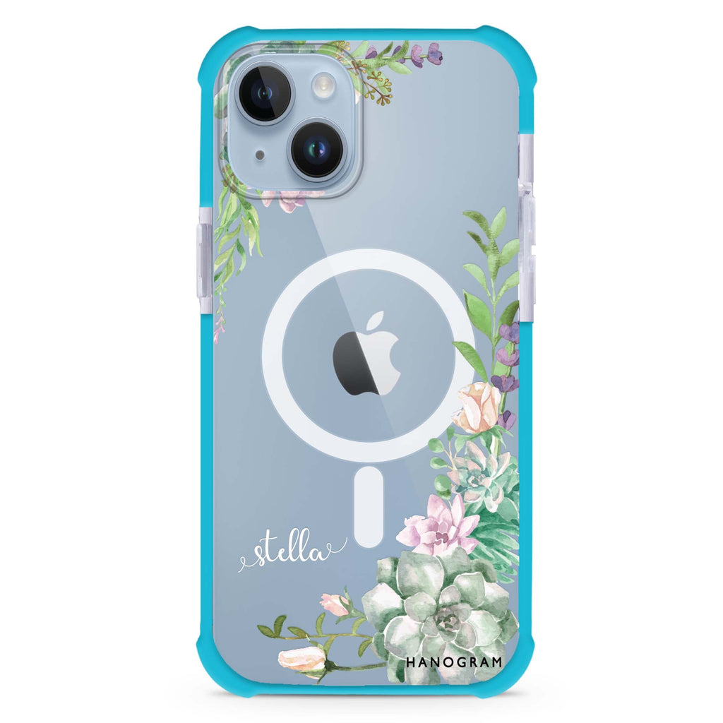 Rose in Wild iPhone 15 Plus Magsafe 兼容超強防摔保護殼