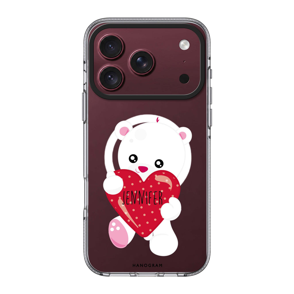 Lovely Bear 水晶透明保護殼