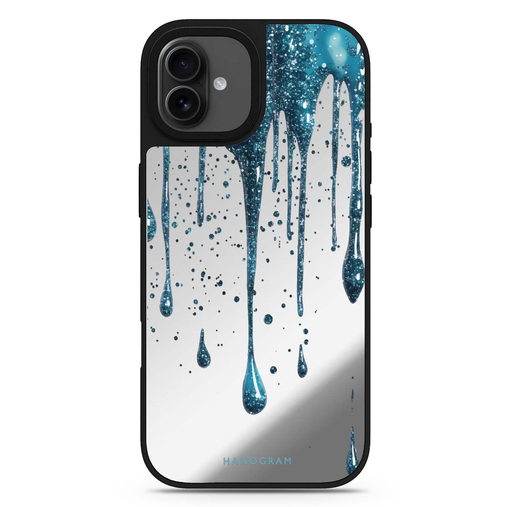 Aqua Shimmer iPhone 17 鏡面手機殼 主圖設計