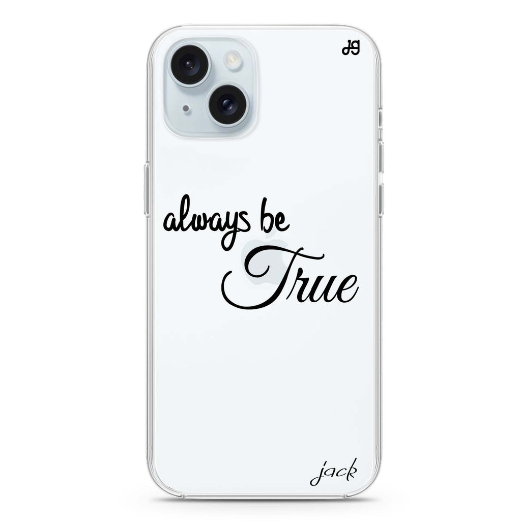 Always be true love with passion I iPhone 15 水晶透明保護殼