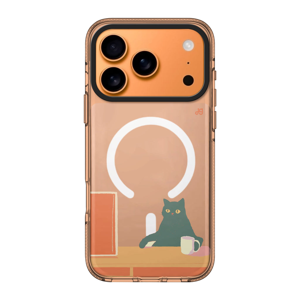 Couch Pawtato iPhone 17 Pro Max MagSafe 水晶透明保護殼 貓圖案設計 圖1