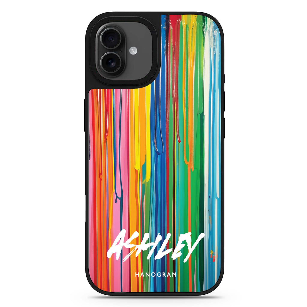Vivid Stripes iPhone 17 鏡面手機殼 主圖設計