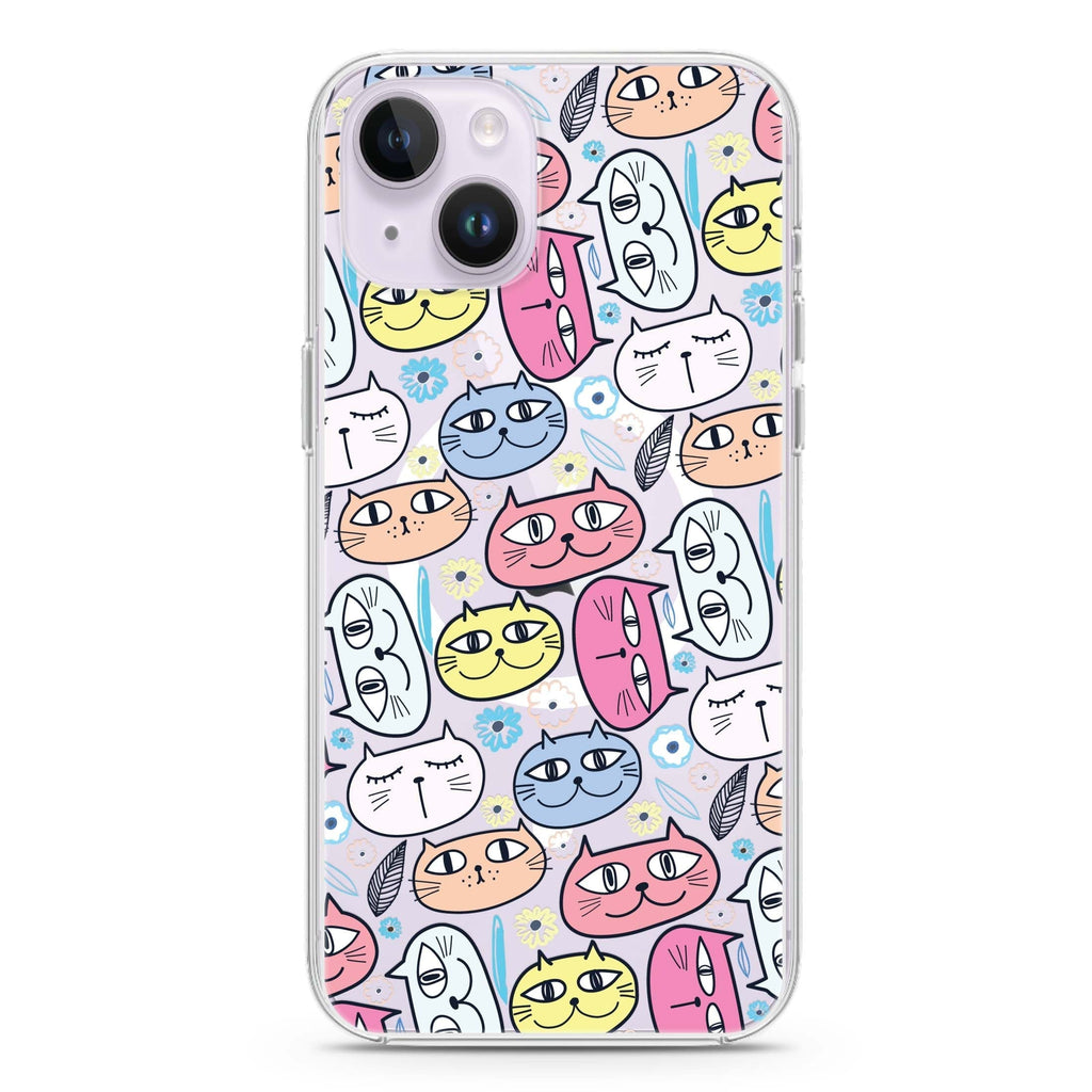 Feline Fantasia iPhone 14 Plus Magsafe 兼容水晶透明保護殼