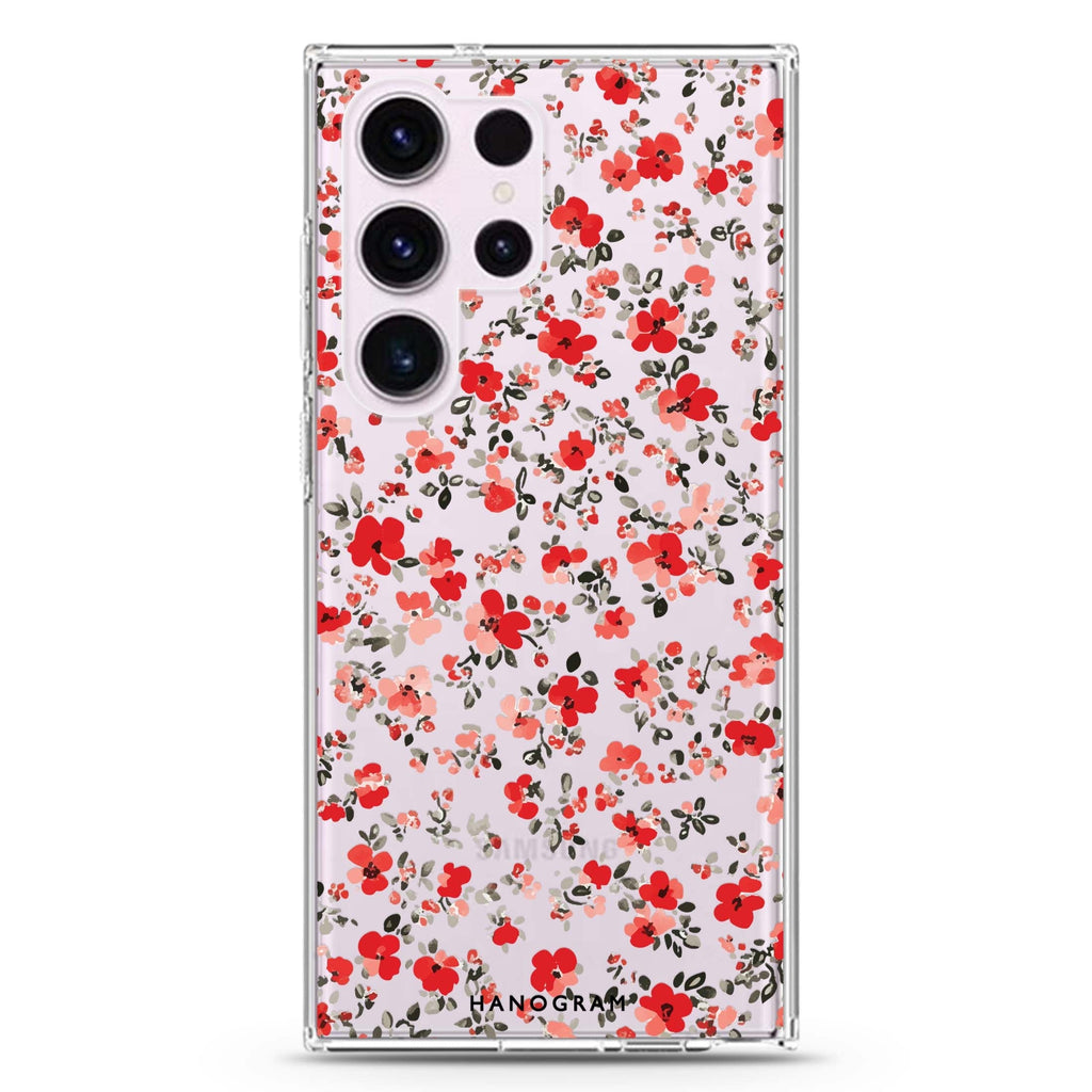 Tiny Bloom Samsung Galaxy Ultra 透明保護殼，適用 S26/S25/S24/S23 Ultra，圖1