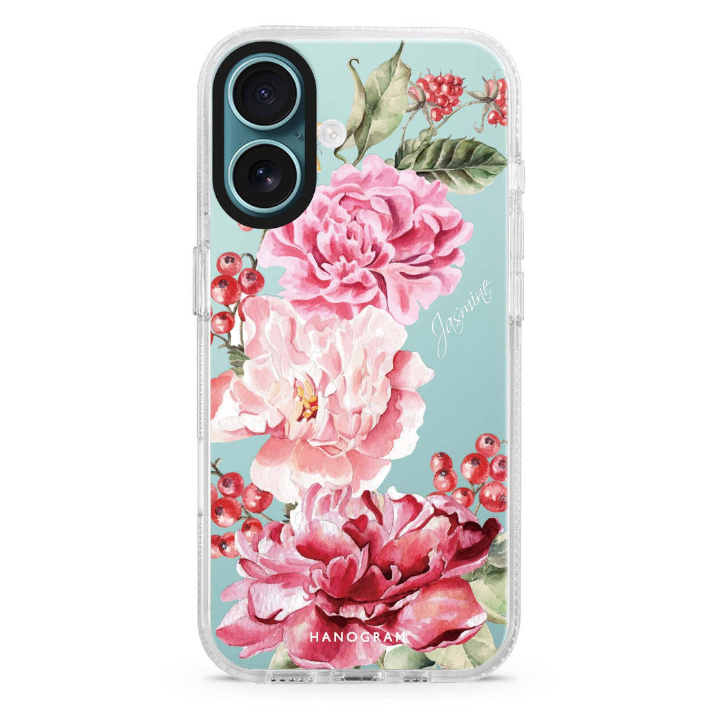 Pretty Watercolor Flowers 水晶透明保護殼
