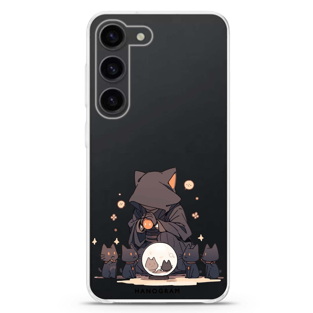 Seer Cat Charm Samsung Galaxy 水晶透明保護殼