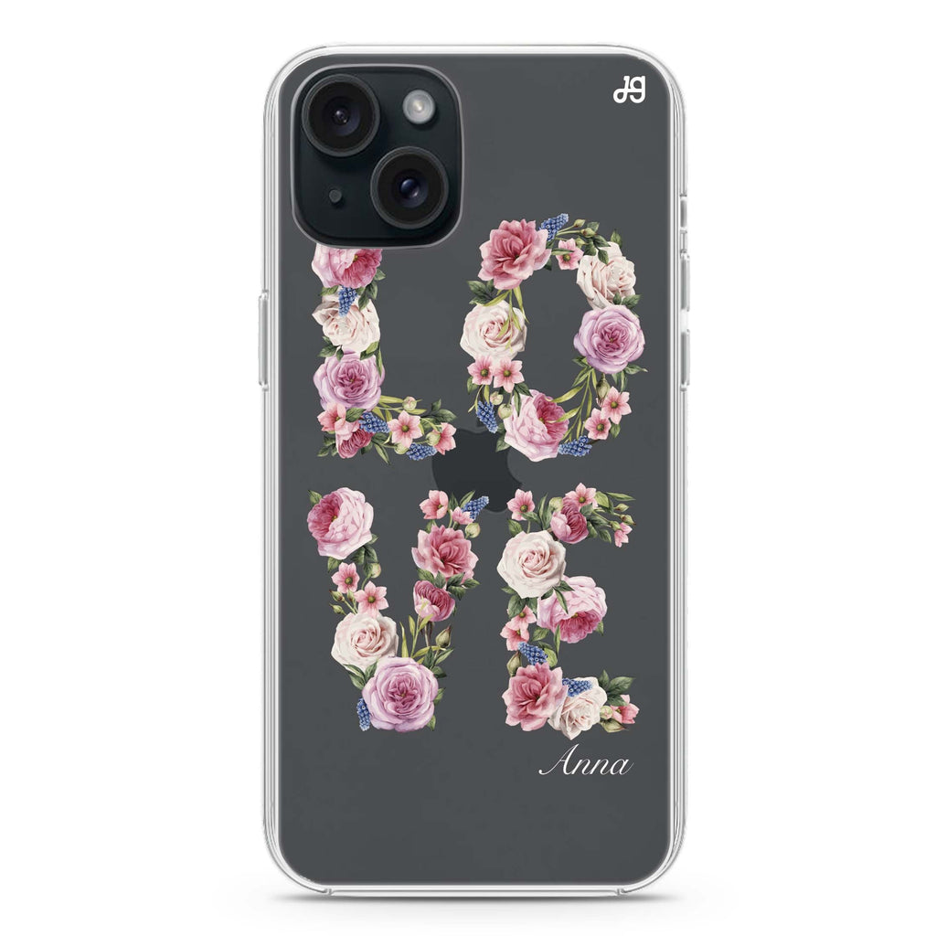 L.O.V.E iPhone 15 水晶透明保護殼
