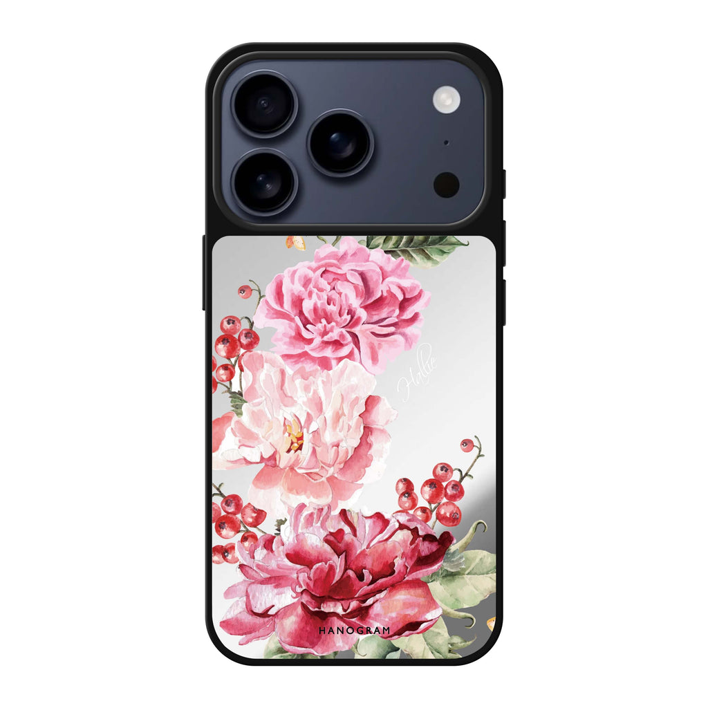Pretty Watercolor Flowers 款式1 花卉 iPhone 17 Pro Max 鏡面手機殼主圖