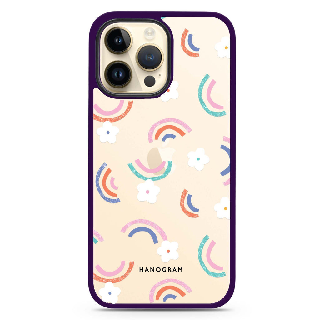 Rainbow Floral 防衝擊保護殼