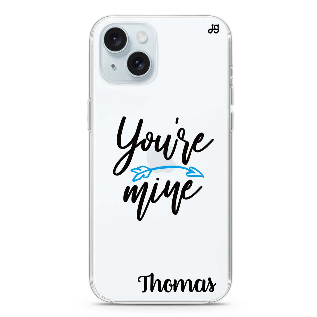 You are mine I iPhone 15 plus 水晶透明保護殼