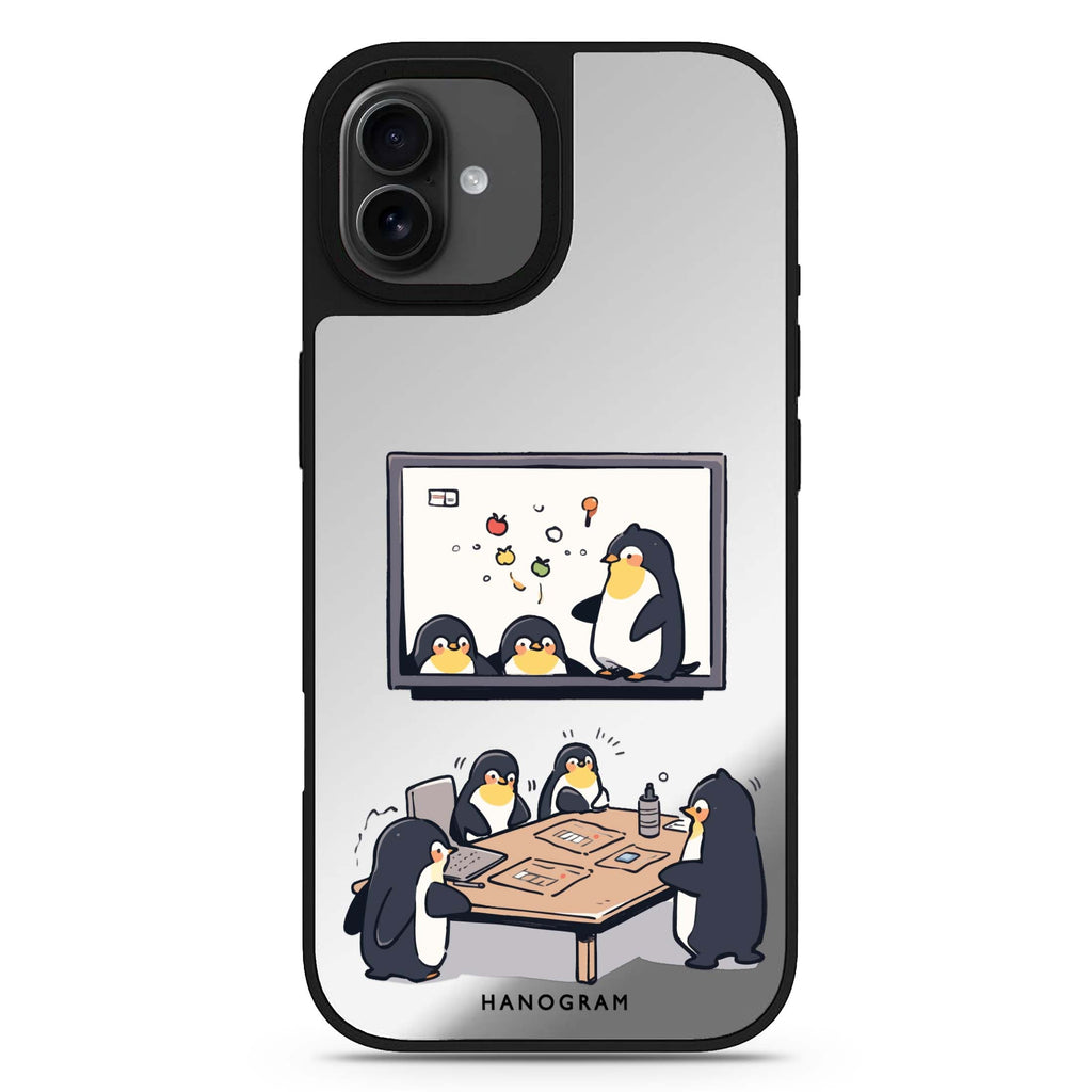 Penguin Presentation iPhone 17 鏡面手機殼 主圖設計