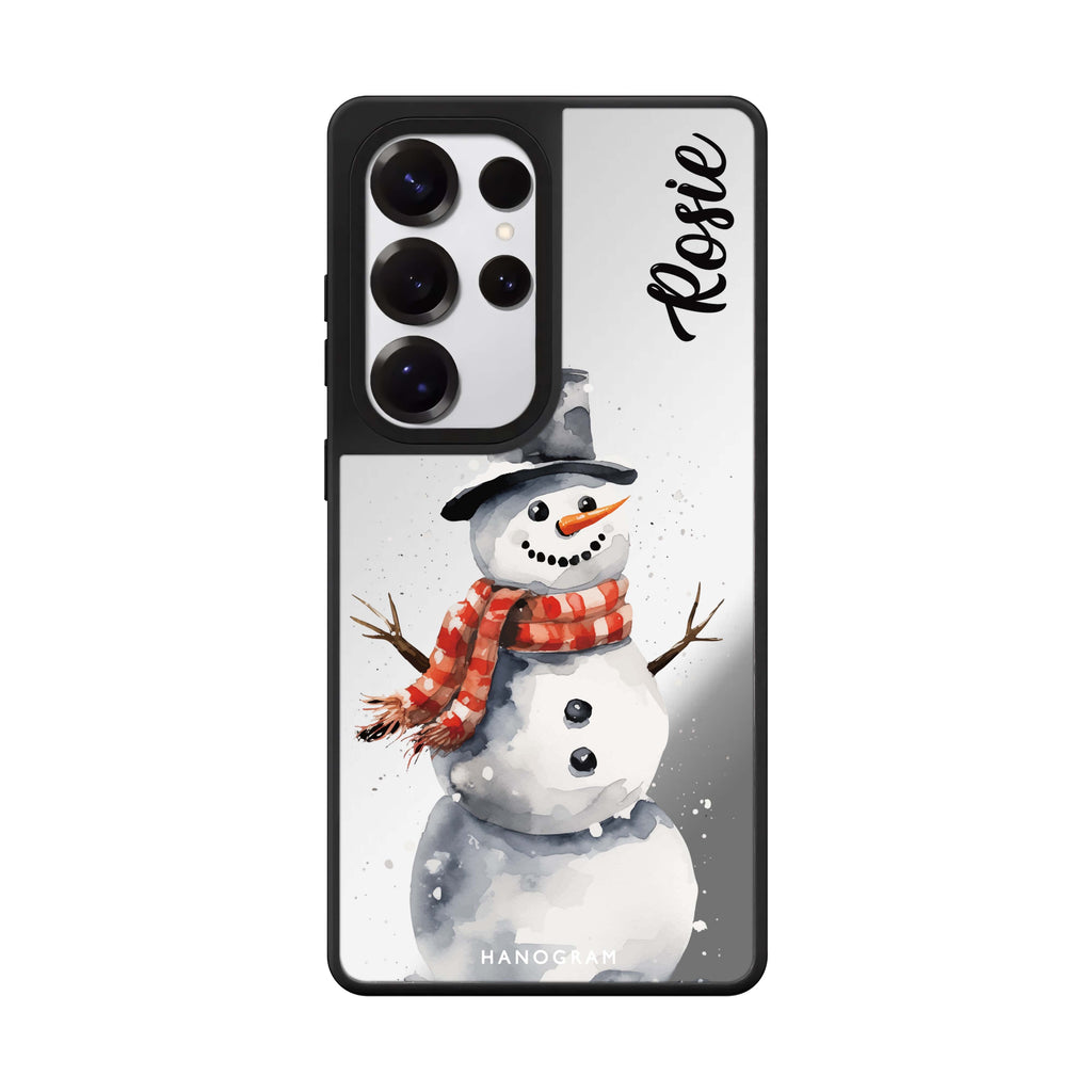 Winter Snowman 鏡面手機殼