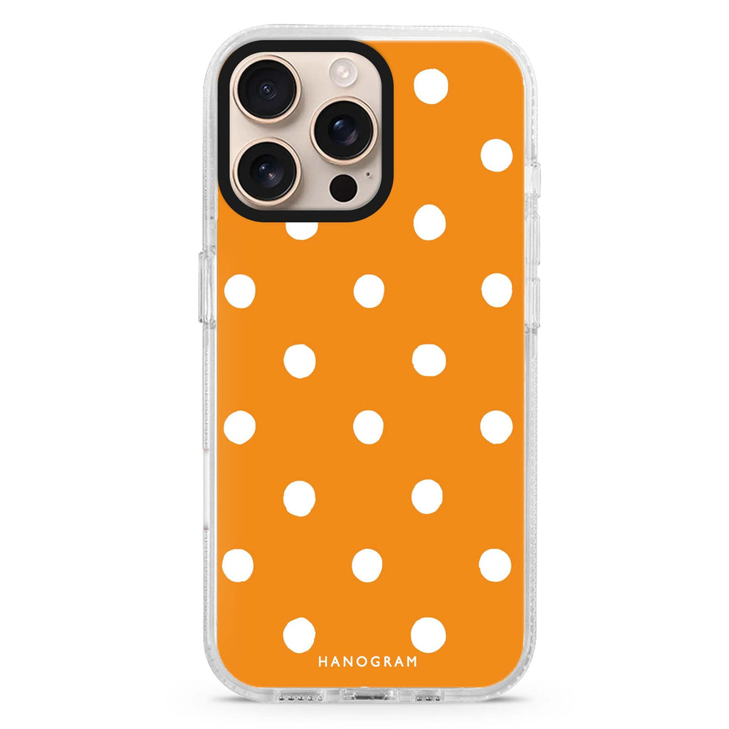 Orange Dots 水晶透明保護殼