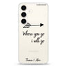 Always love together Samsung Galaxy S26/S25/S24 可加名字水晶透明保護殼正面展示
