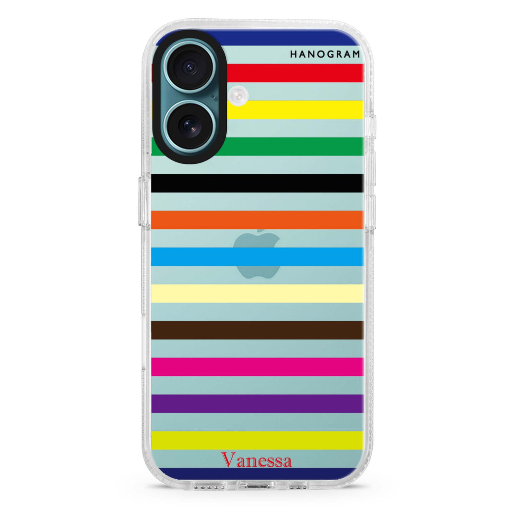 colorful stripe 水晶透明保護殼