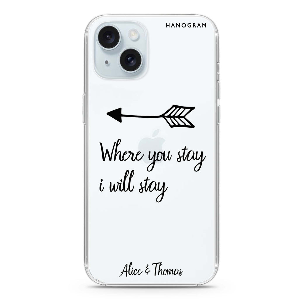 Always love together iPhone 15 水晶透明保護殼