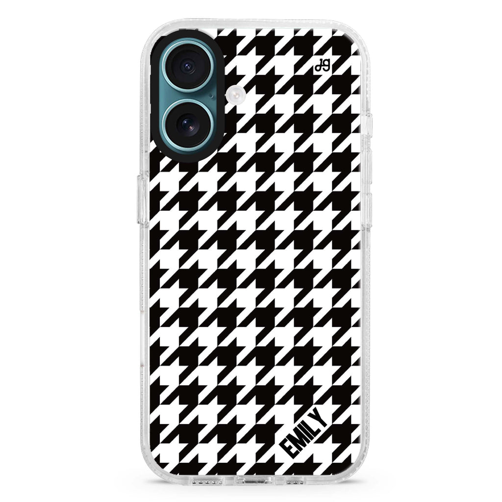 Houndstooth Magsafe 兼容水晶透明保護殼
