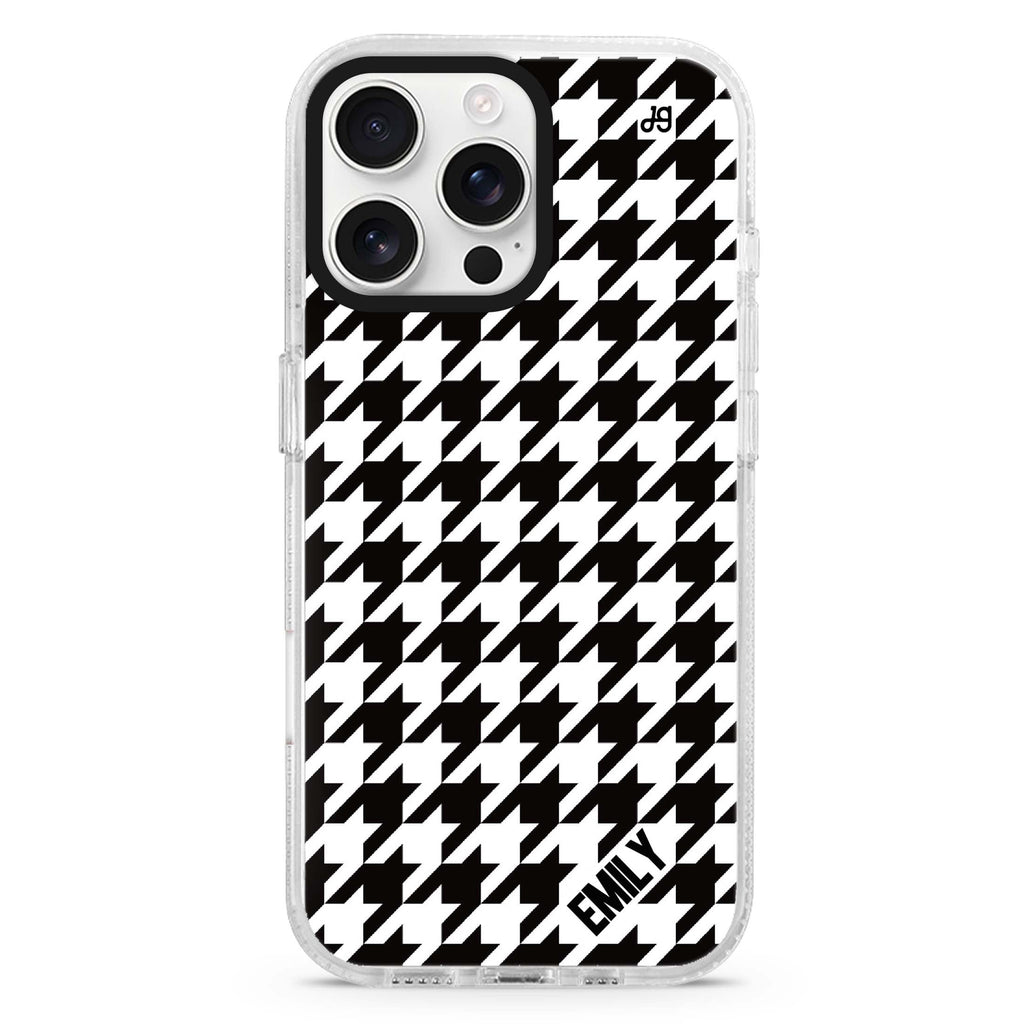 Houndstooth Magsafe 兼容水晶透明保護殼