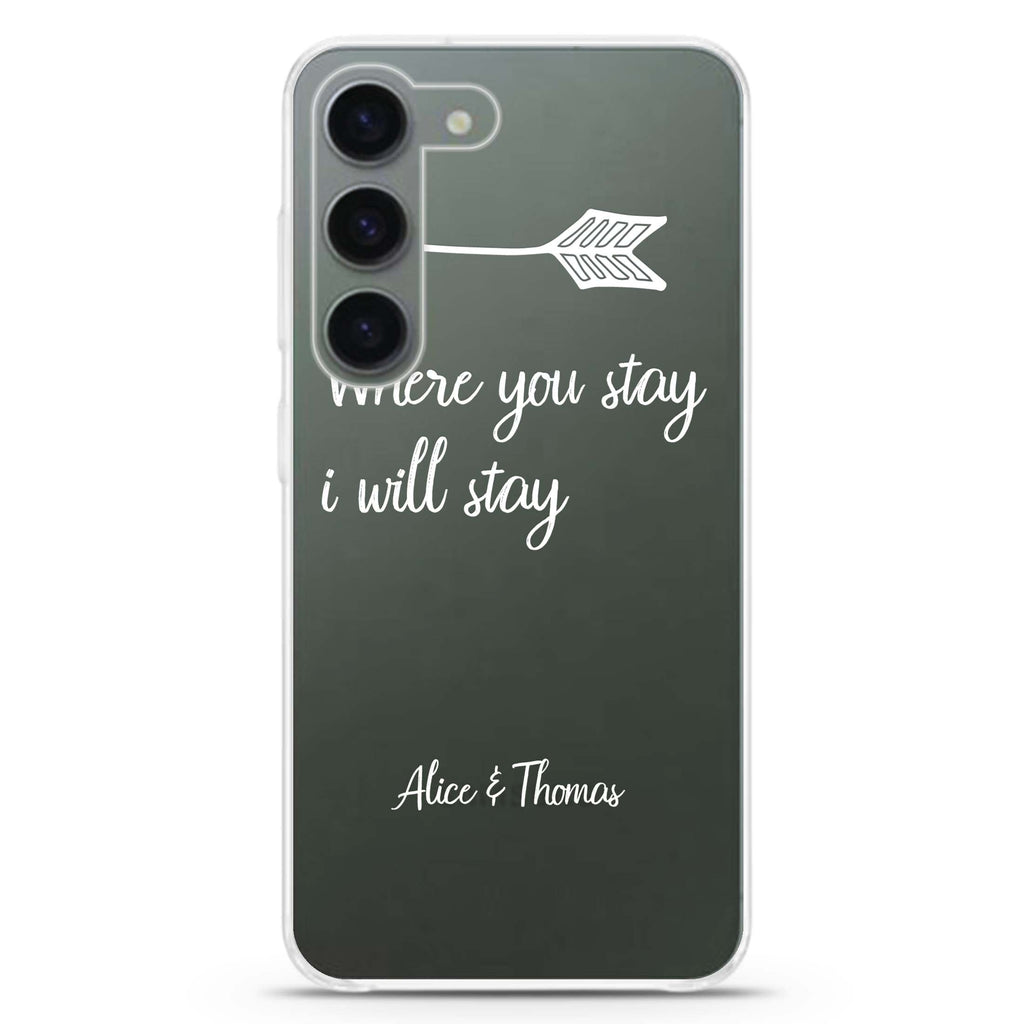 Always love together Samsung Galaxy 水晶透明保護殼