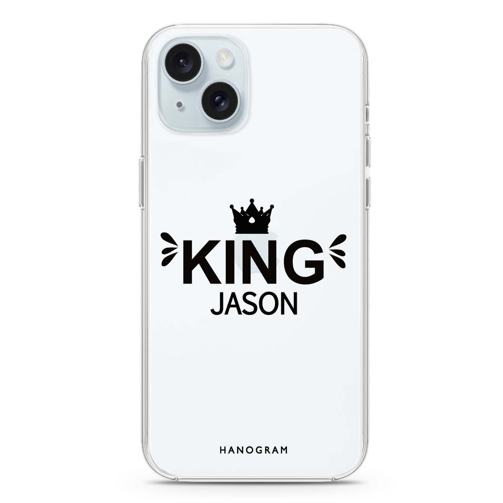 I am the king iPhone 15 plus 水晶透明保護殼