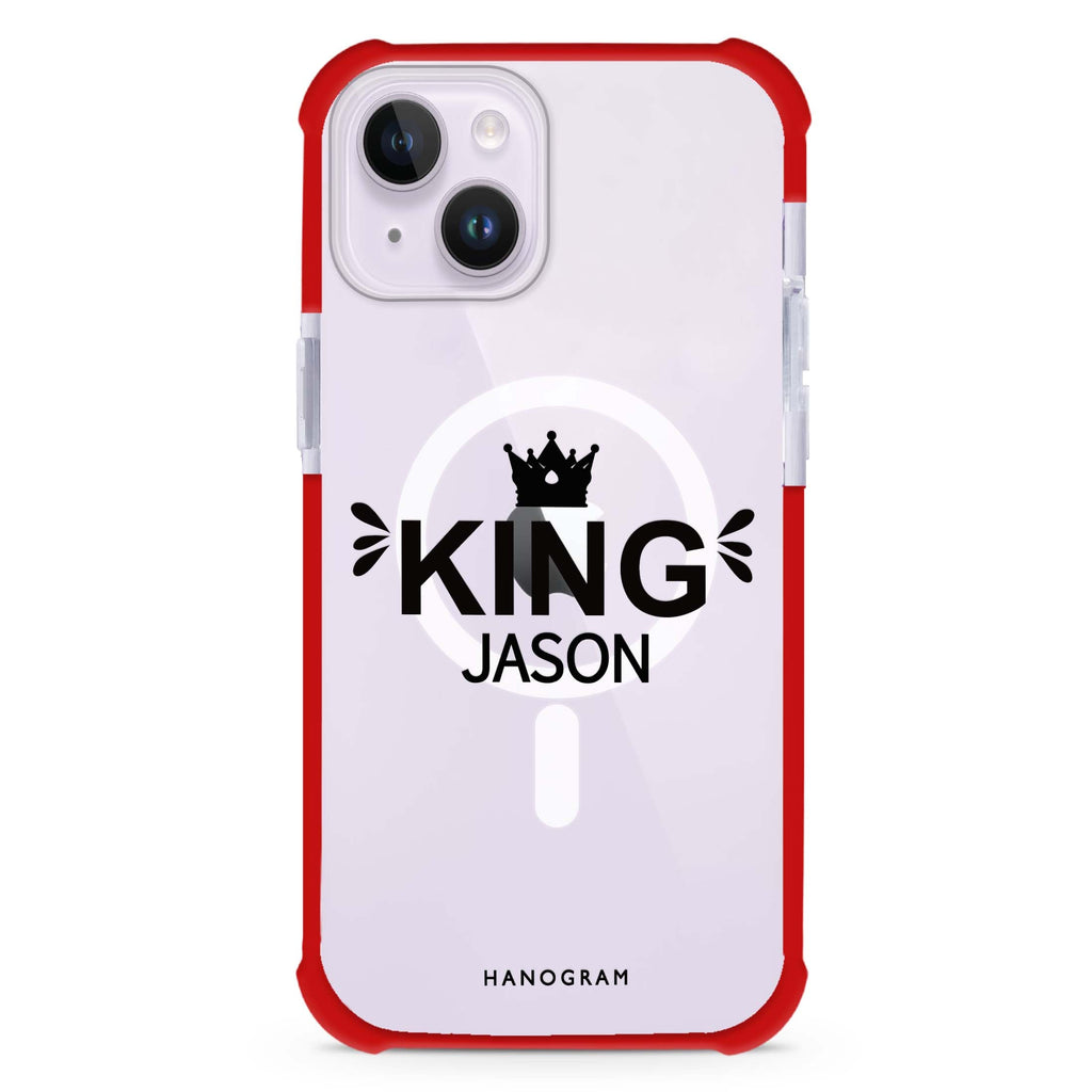 I am the king iPhone 15 Plus Magsafe 兼容超強防摔保護殼