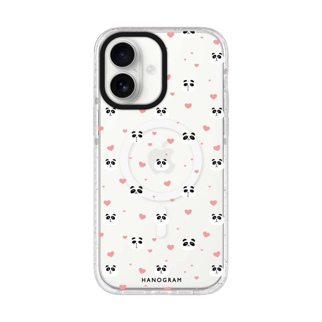 Panda Playtime iPhone 17 水晶透明保護殼正面展示