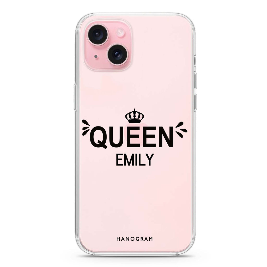 I am the queen iPhone 15 水晶透明保護殼