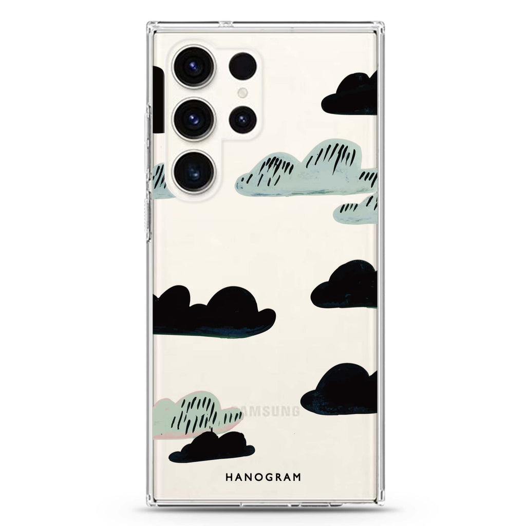 Night Clouds Samsung Galaxy Ultra 透明保護殼，適用 S26/S25/S24/S23 Ultra，圖1