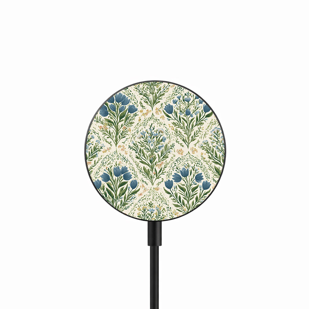 Blue Meadow Leaves 25W 磁吸無線充電器